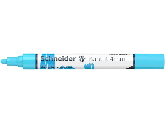 Marqueur acryl Schneider Paint-It 320 4mm pastel bleu