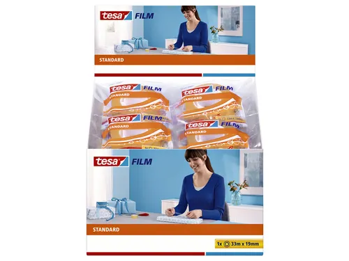 Plakband Tesa film standaard 19mmx33m