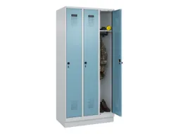 locker,HxBxD 1950x900x500mm,3vak,vak B 300mm,draaigrendel,sokkel
