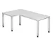 bureau d’angle,HxlxP 680-760x2000x1200mm,panneau bois,90 °