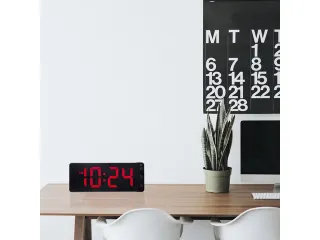 Tafel/wandklok NeXtime Digital Clock Red 27,2x10,8cm - 6