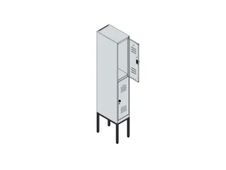 dubbeldekse locker,HxBxD 2120x300x500mm,1x2vak.,vak B 300mm - 3