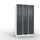 lockerkast cil.slot 1950x1150x540mm 3x5 vakken RAL7035 front RAL7021