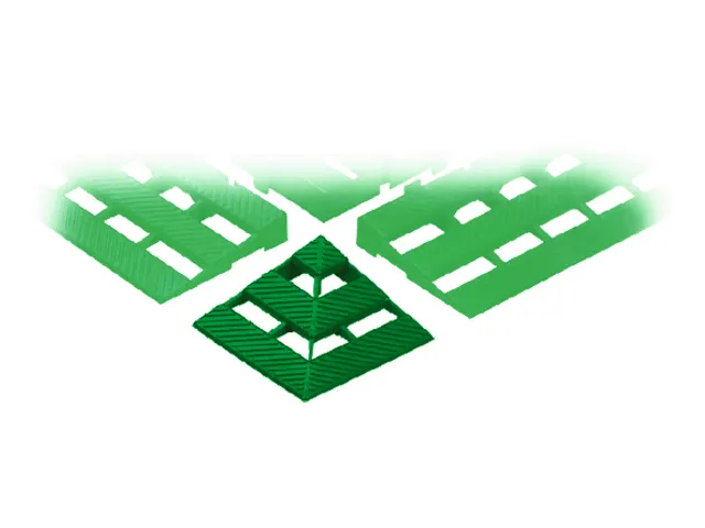 Hoekstuk Hd-pe Lxbxh 110x110x25mm Groen