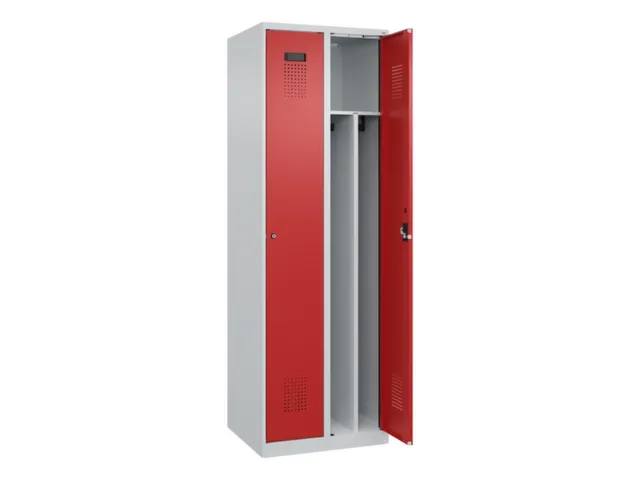 locker voor scheiding van kleding,HxBxD 1850x600x500mm,2vak