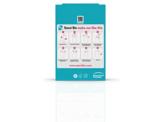 Sanni Bin disposable hygiënebak 14 liter karton (10 stuks) - 5