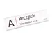 Porte-nom de Table Profil Aluminium Simple 210x52mm