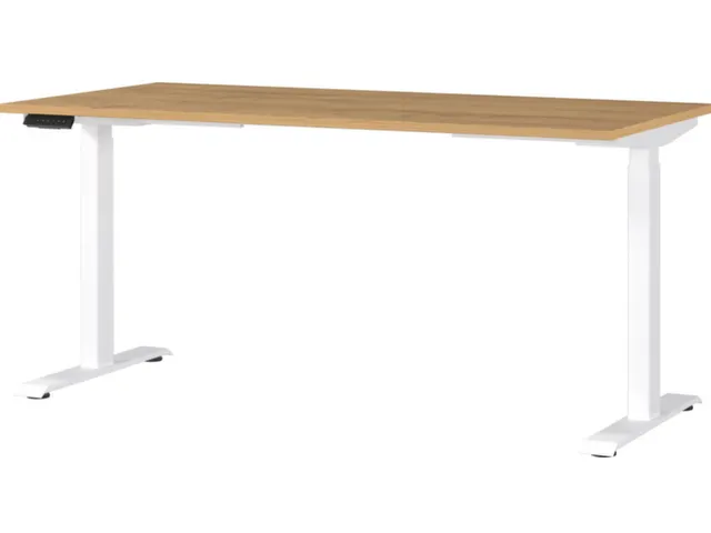 Elektrisch ihv bureau,HxBxD 720-1200x1600x800mm,blad Grandson-eiken