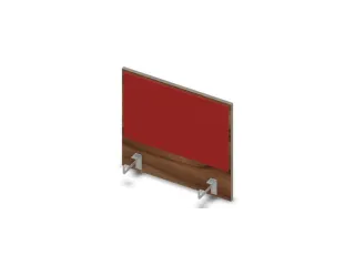 opzetpaneel bureau aanbouw zijkant NP-tiepolo nut BN4011-rood 600mm - 1