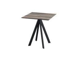 bistrotafel,HxBxD 730x700x700mm,rechthoekig,4voeten zwart