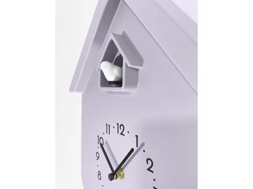 Wandklok NeXtime Twitter 21,5x41,5 cm lavendel