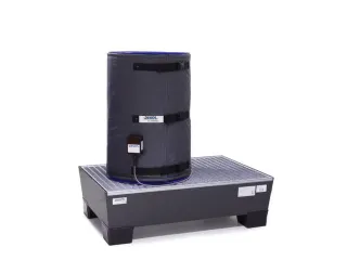 verwarmingsmantel,v. 200l vat,buiten nylon,grijs,1100 W - 2