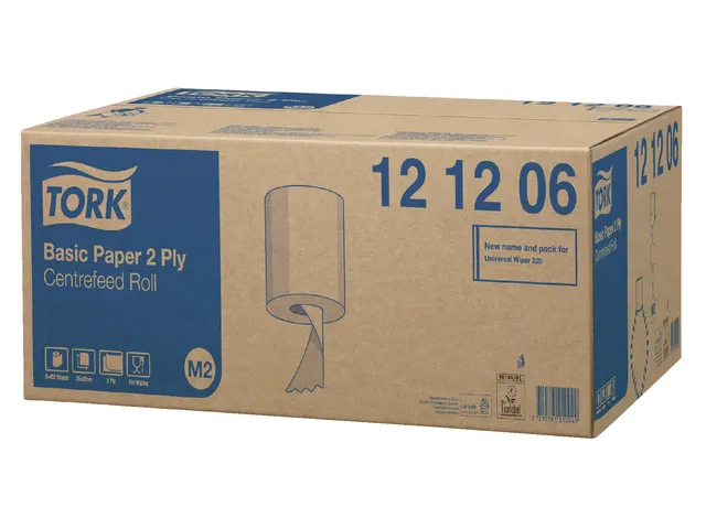 Poetsrol Tork 2-laags Wit Universal 121206