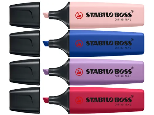 Markeerstift STABILO Boss Wildflower display groot assorti