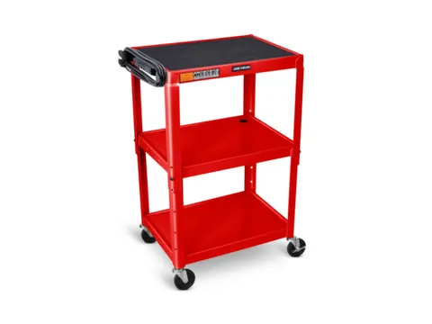 bijzetwagen,HxLxB 610-1060x610x460mm,rood,3niveau(s)