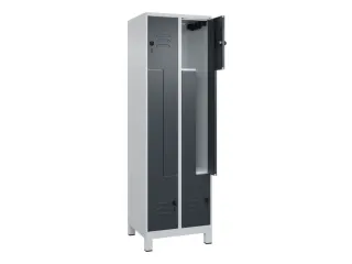 Z-garderobekast,HxBxD 1950x600x500mm,vak B 150/300mm,draaigrendel - 2