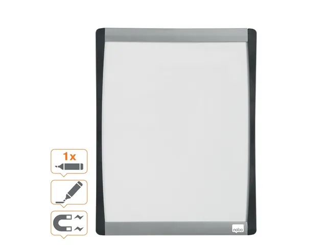 Whiteboard Nobo Quartet 28x21.5cm Gewelfd