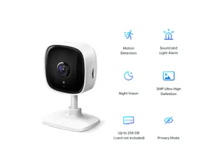 Tapo C110 V1 Security Wifi Camera 2304x1296p 2.4GHz wit - 2