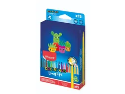 Viltstift Maped Color'Peps Long Life 2.0 doos à 15 stuks assorti