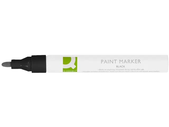Q-CONNECT Paintmarker op oliebasis ronde punt 2-3mm Zwart