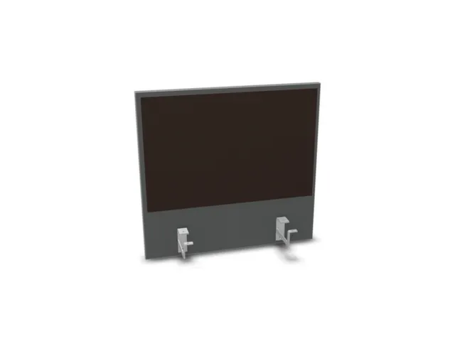 opzetpaneel bureau aanbouw achter MS-donkergrijs BN2036-bruin 600mm