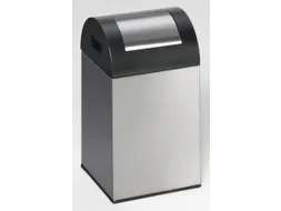 Afvalverzamelaar Zelfblussend 43 Liter 660X320X320Mm Klemring Zilver