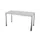 Vergadertafel Hxbxd 74x140x70cm 4-poots Verchroomd Mp-lichtgrijs