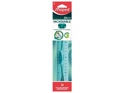 Liniaal Maped Flex met grip 20cm assorti