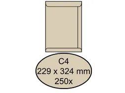 Envelop Quantore Akte C4 229X324Mm 120 Gram Cremekraft Gegomd