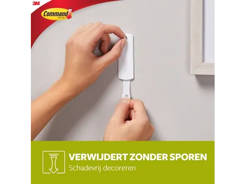 Haak Command kunststof tbv schilderijen incl bevestigingsstrip