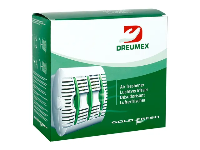 Luchtverfrisserdispenser Dreumex Gold Fresh wit