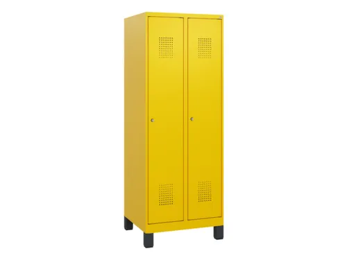 schoollocker,HxBxD 1630x600x500mm,2vak,vak B 300mm,cil.-slot,voeten