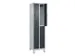 dubbeldekse locker,HxBxD 1950x500x500mm,2x2vak.,vak B 250mm