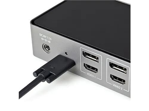 StarTech Hybride Dock Universeel USB-C USB-A Triple 4K HDMI DP 85W