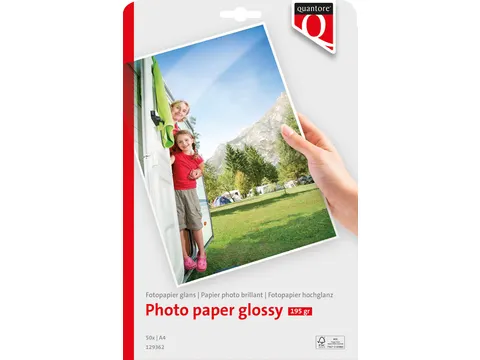 Fotopapier Quantore A4 195 Gram Glans 50vel Voordeelbundel