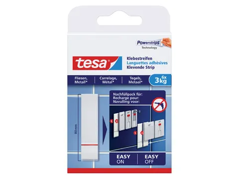 Dubbelzijdige powerstrip Tesa tegels en metaal 3kg