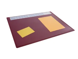 Schrijfonderlegger Rood 650x500 mm met transparant afdekvel PP - 2