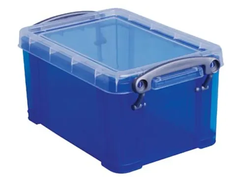 Opbergdoos 0,7 Liter Transparant Blauw