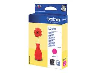 Inktcartridge Brother LC-121M rood - 2