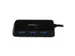 Draagbare 4-poorts Superspeed Usb 3.0 Hub – Zwart
