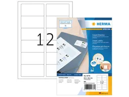 Herma 10776 Adresetiket Inkjet A4 88.9x46.6mm Wit 960 stuks 80 vel