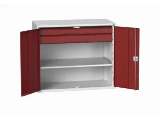 universele kast,HxBxD 1000x1300x550mm,1xStalen bodem,2lade(n) - 1