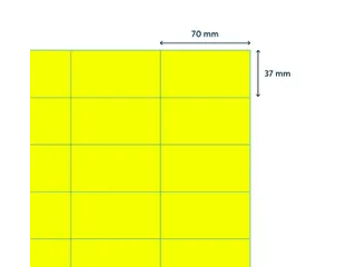Etiket Rillprint 70x37mm fluorgeel 2400 etiketten - 3