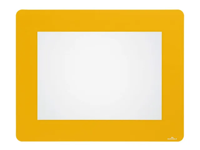 Vloersticker Durable kader voor A4 verwijderbaar geel