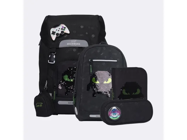 Schooltasset Beckmann Classic Maxi Pixel 6-delig