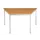 Tafel Trapeziumvormig 120x60 Cm Frame Aluminium Blad Kersenhout