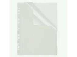 Showtas Transparant Met Witte Indexstrook En 11-Gaats Perforatierand 1