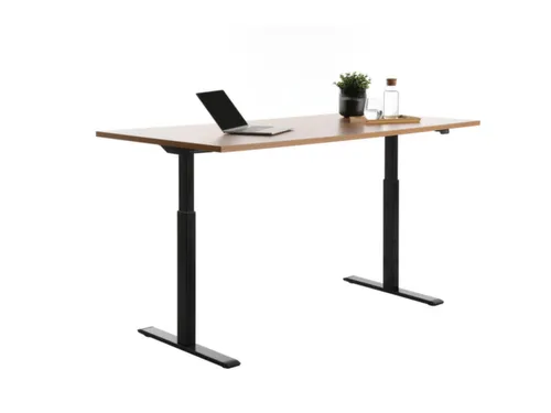 Elektrisch ihv bureau,HxBxD 700-1200x1800x800mm,blad beuken