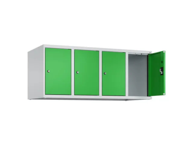 opzetkast,v. locker,4vak.,vak B 300mm,HxBxD 500x1200x500mm