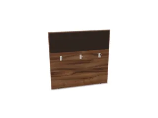 baliepaneel bureau aanbouw achter NP-tiepolo nut BN2036-bruin 1200mm - 1